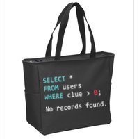 Sql Query Funny Sql Database Admin Programmer Zip Tote Bag