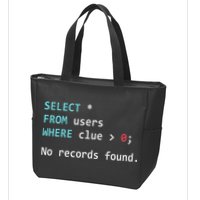 Sql Query Funny Sql Database Admin Programmer Zip Tote Bag