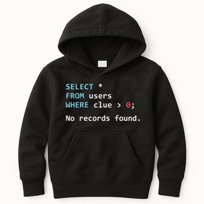 SQL Query Funny SQL Database Admin Programmer Kids Hoodie