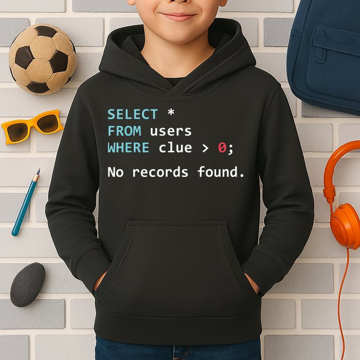 SQL Query Funny SQL Database Admin Programmer Kids Hoodie
