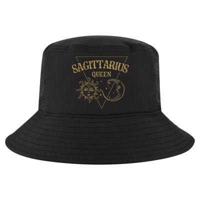 Sagittarius Queen / Golden Sun And Moon Sagittarius Birthday Gift Cool Comfort Performance Bucket Hat