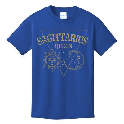 Sagittarius Queen / Golden Sun And Moon Sagittarius Birthday Gift Kids T-Shirt