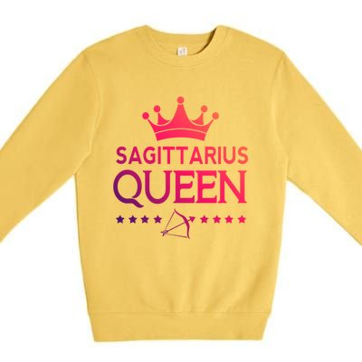 Sagittarius Queen Gift Premium Crewneck Sweatshirt