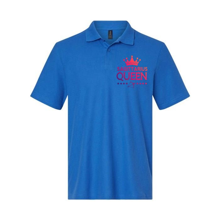 Sagittarius Queen Gift Softstyle Adult Sport Polo