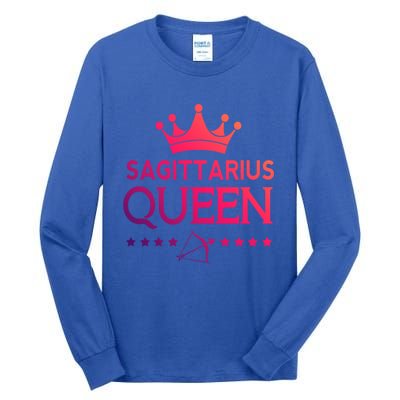 Sagittarius Queen Gift Tall Long Sleeve T-Shirt