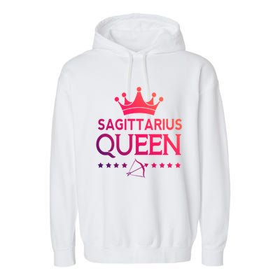 Sagittarius Queen Gift Garment-Dyed Fleece Hoodie