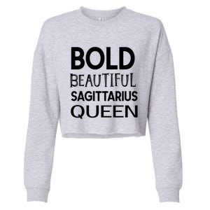 Sagittarius Queen Gift Cropped Pullover Crew