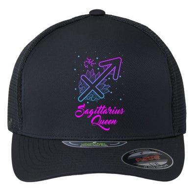 Sagittarius Queen Gift Flexfit Unipanel Trucker Cap