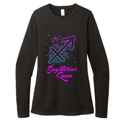 Sagittarius Queen Gift Womens CVC Long Sleeve Shirt