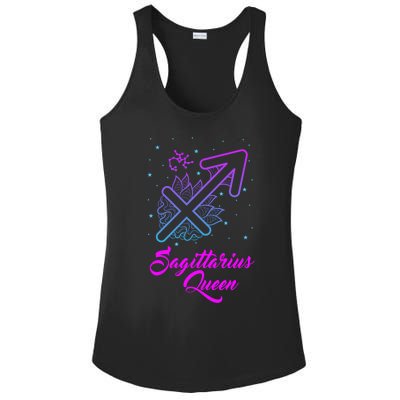 Sagittarius Queen Gift Ladies PosiCharge Competitor Racerback Tank