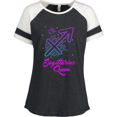 Sagittarius Queen Gift Enza Ladies Jersey Colorblock Tee