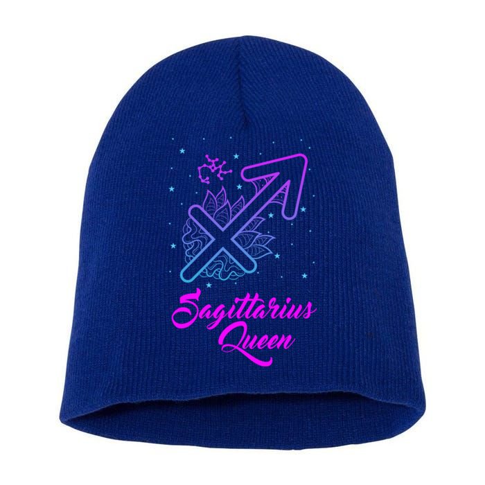 Sagittarius Queen Gift Short Acrylic Beanie