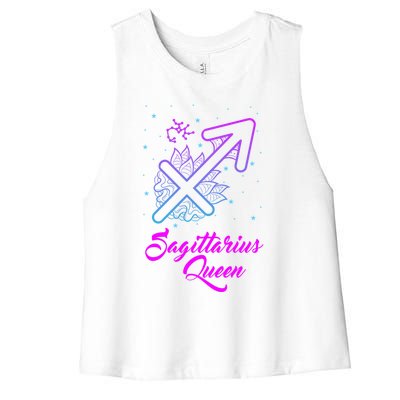 Sagittarius Queen Gift Women's Racerback Cropped Tank