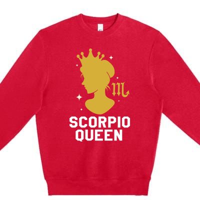 Scorpio Queen Gift Premium Crewneck Sweatshirt