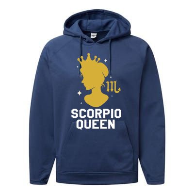 Scorpio Queen Gift Performance Fleece Hoodie