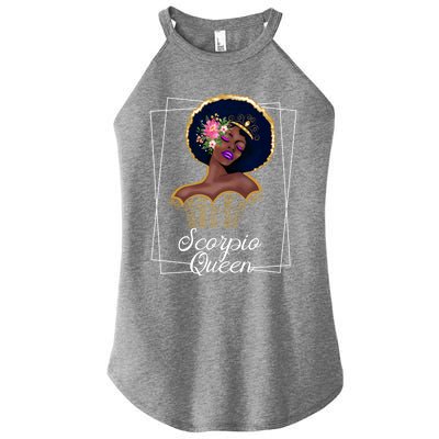 Scorpio Queen Gift Astrology Birthday Black Great Gift Women’s Perfect Tri Rocker Tank