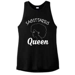 Sagittarius Queen Horoscope Birthday Gift Funny Gift Ladies PosiCharge Tri-Blend Wicking Tank