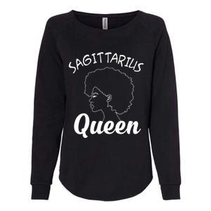 Sagittarius Queen Horoscope Birthday Gift Funny Gift Womens California Wash Sweatshirt