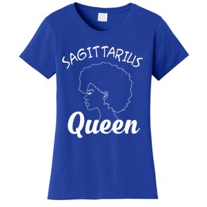 Sagittarius Queen Horoscope Birthday Gift Funny Gift Women's T-Shirt