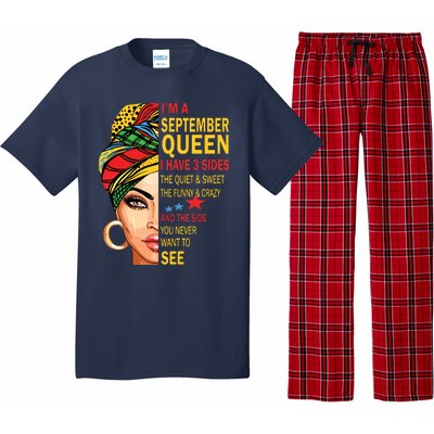 September Queen I Have 3 Sides Birthday For September Girl Pajama Set