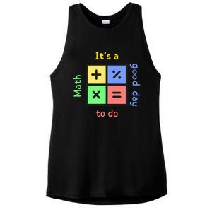 School Quote It's A Good Day To Do Math Teachers Calculator Ladies PosiCharge Tri-Blend Wicking Tank