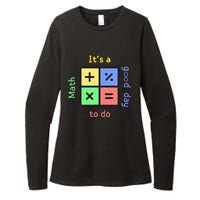 School Quote It's A Good Day To Do Math Teachers Calculator Womens CVC Long Sleeve Shirt