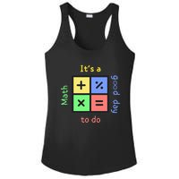 School Quote It's A Good Day To Do Math Teachers Calculator Ladies PosiCharge Competitor Racerback Tank