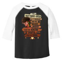 Sagittarius Queen I Am Stronger Birthday Black Wo Toddler Fine Jersey T-Shirt