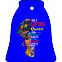 Sagittarius Queen I Am Stronger Birthday For Sagittarius Funny Gift Ceramic Bell Ornament