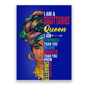 Sagittarius Queen I Am Stronger Birthday For Sagittarius Funny Gift Poster