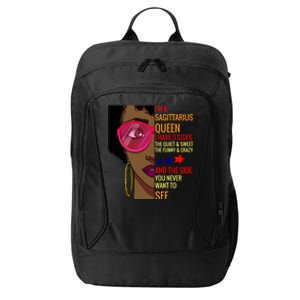 Sagittarius Queen I Have 3 Sides Gift Gift City Backpack