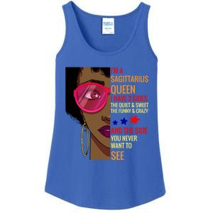 Sagittarius Queen I Have 3 Sides Gift Gift Ladies Essential Tank