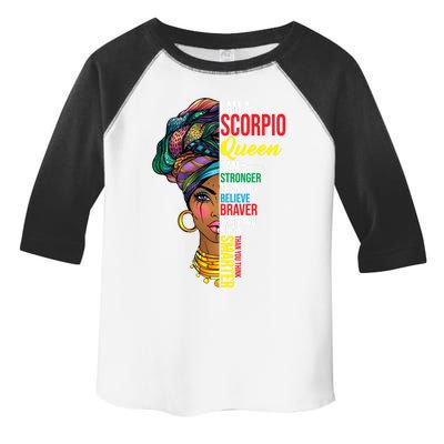 Scorpio Queen I Am Stronger Birthday For Scorpio Zodiac Gift Toddler Fine Jersey T-Shirt