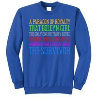 Six Queens Lyrics Six: The Musical Funny Gift Tall Sweatshirt