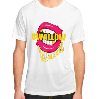 Swallow Queen Lips Golden Necklace Naughty Queen Adult ChromaSoft Performance T-Shirt