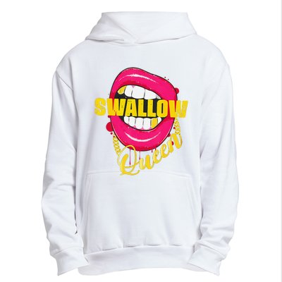 Swallow Queen Lips Golden Necklace Naughty Queen Urban Pullover Hoodie