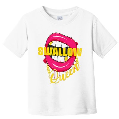 Swallow Queen Lips Golden Necklace Naughty Queen Toddler T-Shirt