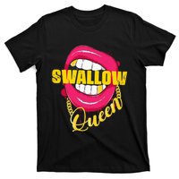 Swallow Queen Lips Golden Necklace Naughty Queen T-Shirt