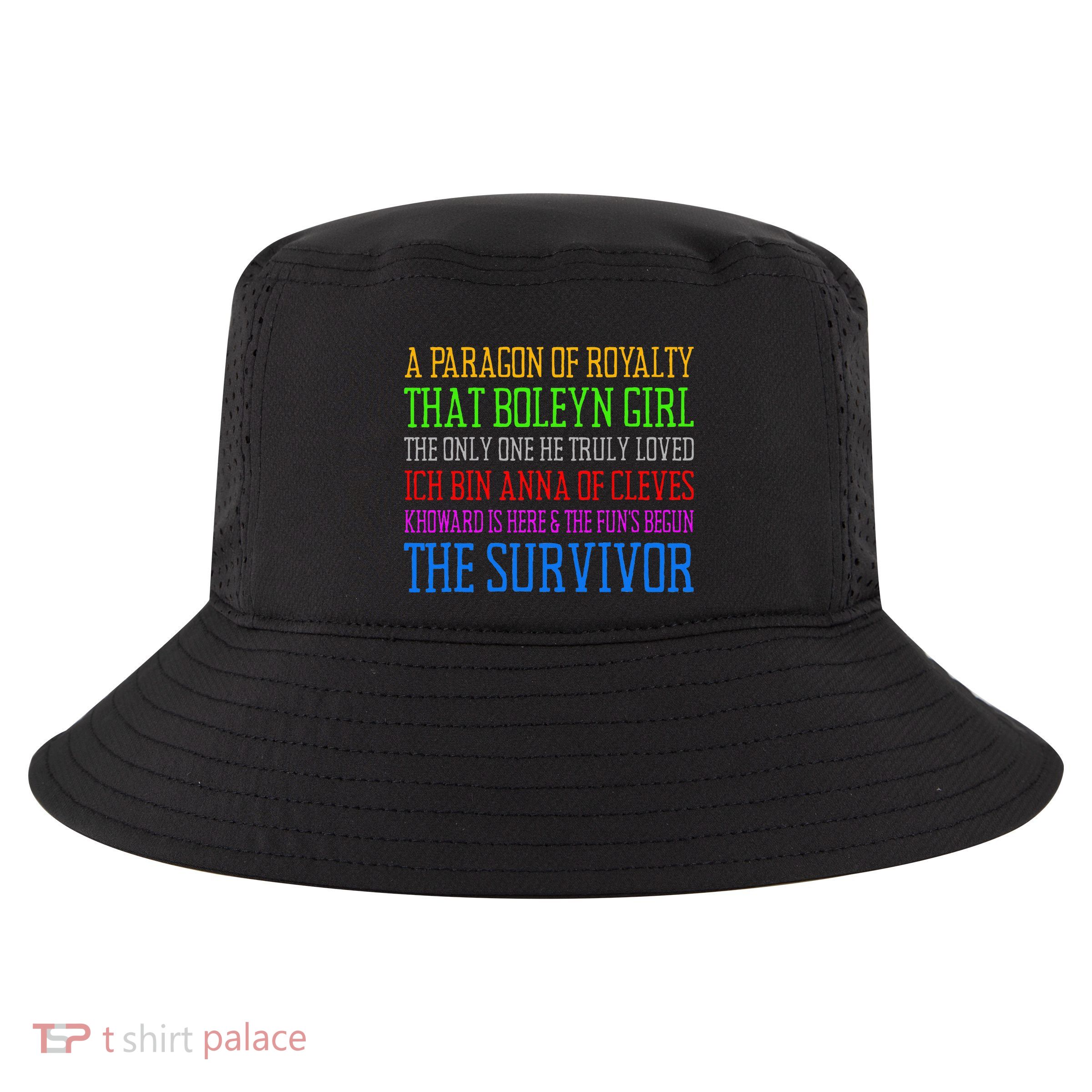 Six Queens Lyrics Six The Musical Cool Comfort Performance Bucket Hat