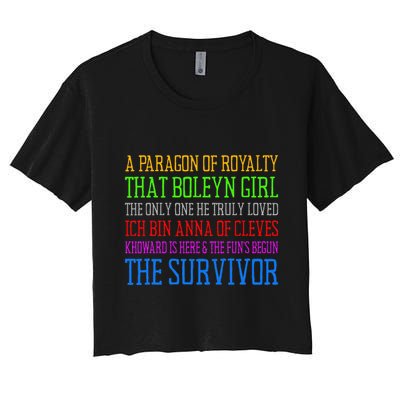 Six Queens Lyrics Six The Musical Crop Top