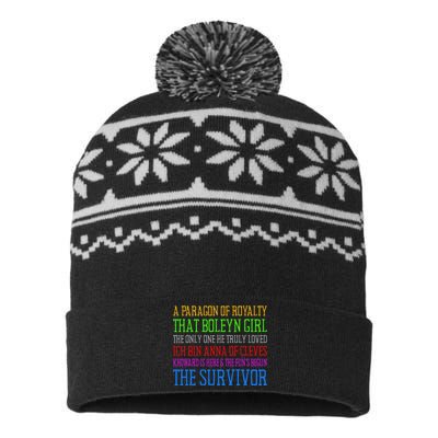 Six Queens Lyrics Six The Musical USA-Made Snowflake Beanie