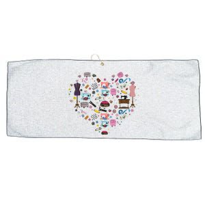 Sewing Quilting Machine Quilters Gift For Sewing Lover Heart Large Microfiber Waffle Golf Towel