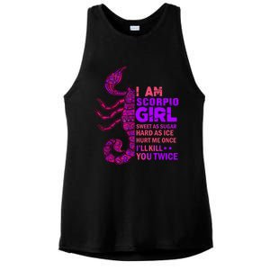 Scorpio Queen October November Scorpion Birthday Zodiac Cool Gift Ladies PosiCharge Tri-Blend Wicking Tank