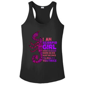 Scorpio Queen October November Scorpion Birthday Zodiac Cool Gift Ladies PosiCharge Competitor Racerback Tank