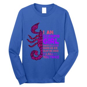 Scorpio Queen October November Scorpion Birthday Zodiac Cool Gift Long Sleeve Shirt