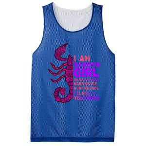 Scorpio Queen October November Scorpion Birthday Zodiac Cool Gift Mesh Reversible Basketball Jersey Tank