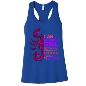 Scorpio Queen October November Scorpion Birthday Zodiac Cool Gift Women's Racerback Tank