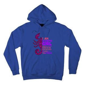 Scorpio Queen October November Scorpion Birthday Zodiac Cool Gift Tall Hoodie