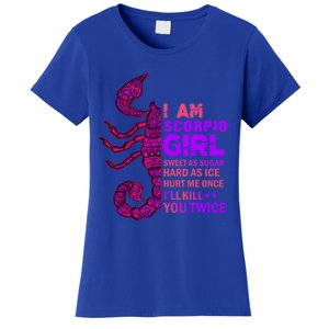 Scorpio Queen October November Scorpion Birthday Zodiac Cool Gift Women's T-Shirt