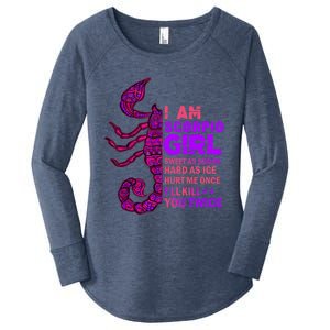 Scorpio Queen October November Scorpion Birthday Zodiac Cool Gift Women's Perfect Tri Tunic Long Sleeve Shirt